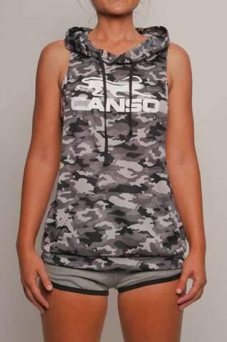 I8T-008w Unisex T Back Poly Mesh Hoodie