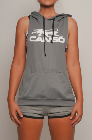 I8T-008w Unisex T Back Poly Mesh Hoodie