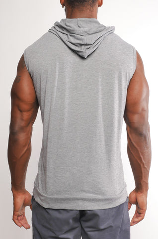 I8T-007 Men's Sleeveless Triblend Pullover Hoodie